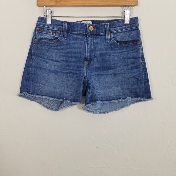 J. Crew Stretch Jeans Shorts Blue Size 26 - Picture 1 of 4
